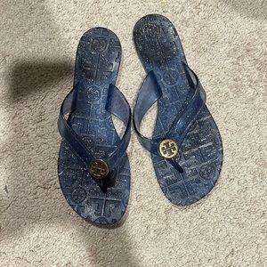 Tory burch jelly flip flops